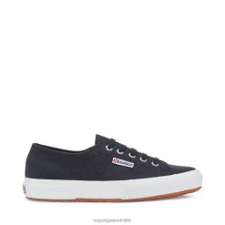Superga 2750 6JR0T21 Blue Grey Dk Washed | Superga 2750 Washed Cotton