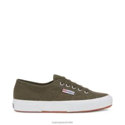 Superga 2750 6JR0T22 Green Sherwood Washed | Superga 2750 Washed Cotton