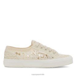 Superga 2750 6JR0T415 Beige Lt Eggshell | Superga 2750 Macrame -F Avorio