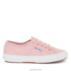 Superga 2750 6JR0T431 Pink-White | Superga 2750 Vegan Leather Avorio