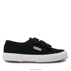 Superga 2750 6JR0T477 Black-F White | Superga 2750 Cotstrap