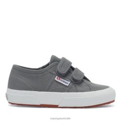 Superga 2750 6JR0T606 Grey Sage | Superga 2750 Jstrap Classic Kids