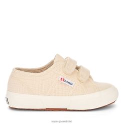 Superga 2750 6JR0T621 Beige Raw | Superga 2750 Jstrap Classic Kids -F Avorio