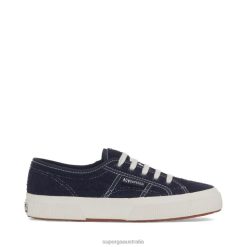 Superga 2750 6JR0T748 Navy | Superga 2750 Cotton Terry Sneakers - White