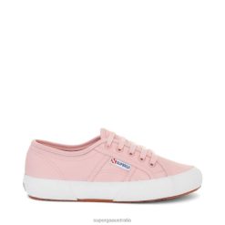 Superga 2750 6JR0T83 Pink White | Superga 2750 Vegan Faux Leather