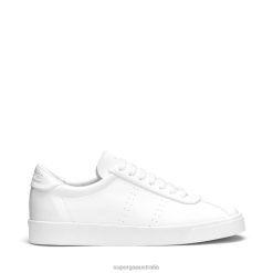 Superga Australia 6JR0T159 White-Unico | Superga 2843 Club S Corn-Based Leather