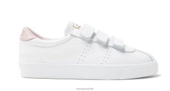 Superga Australia 6JR0T169 White-Pink Smoke | Superga 2870 Club S Straps