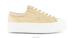 Superga Australia 6JR0T183 Yellow Gold | Superga 2631 Stripe Platform Lame