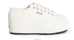 Superga Australia 6JR0T199 White-Black | Superga 2790 Tank