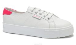 Superga Australia 6JR0T201 White-Coral Fluo | Superga 2730-Nappacomfleau