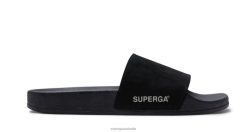 Superga Australia 6JR0T233 Black | Superga 1908 Slides Buttersoft