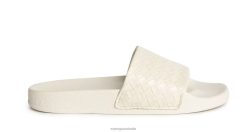 Superga Australia 6JR0T235 White | Superga 1908 Slides Woven Leather