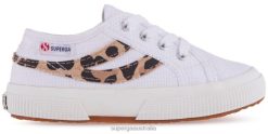Superga Australia 6JR0T298 White-Leopard | Superga 2953 Swallow Tail Cotton Leopa