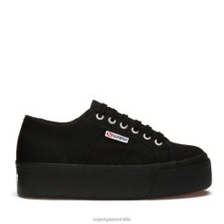 Superga Australia 6JR0T311 Full Black | Superga 2790 Linea Up Down