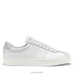 Superga Australia 6JR0T325 White-Azure Ice | Superga 2843 Club S Comfort Leather -F Avorio