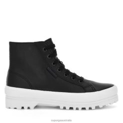 Superga Australia 6JR0T520 Black | Superga 2341 Alpina Nappa -F Avorio