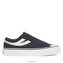 Superga Australia 6JR0T577 Blue Grey Dk White | Superga 2750 Panatta 3.0 Avorio