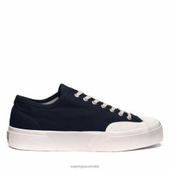 Superga Australia 6JR0T595 Navy-Off White | Superga 2432 W C1150 Selvedge Duck