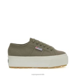Superga Australia 6JR0T766 Green Safari | Superga 2790 Tank Sneakers