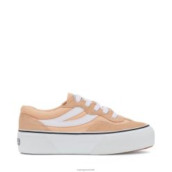 Superga Australia 6JR0T8 Pink Peach-White | Superga 3041 Revolley Colorblock Platf