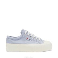 Superga Shoes 6JR0T184 Violet Light Full | Superga 2631 Stripe Platform