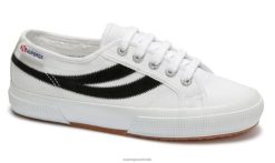 Superga Shoes 6JR0T240 White-Black | Superga 2953-Cotusuede
