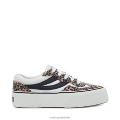 Superga Shoes 6JR0T255 Unique | Superga 3041 Revolley Microleopard P