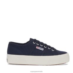 Superga Shoes 6JR0T342 Navy | Superga 2740 Platform -F Avorio