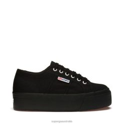 Superga Shoes 6JR0T34 Full Black | Superga 2790 Platform