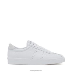 Superga Shoes 6JR0T38 Full White-White | Superga 2843 Club S Comfort Leather