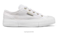 Superga Shoes 6JR0T43 White Beige | Superga 2630 Stripe