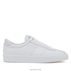 Superga Shoes 6JR0T521 Full White White | Superga 2843 Club S Comfort Leather