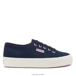 Superga Shoes 6JR0T533 Navy-F White | Superga 2730 Mid Platform