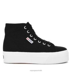 Superga Shoes 6JR0T554 Black-Fwhite | Superga 2705 High Top