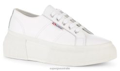 Superga Shoes 6JR0T568 White | Superga 2287 Nappa Lea Up5