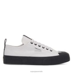 Superga Shoes 6JR0T572 Grey Lt-Black | Superga 2630 Stripe Webbing