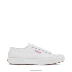 Superga Shoes 6JR0T778 White Red | Superga 2490 Bold Sneakers